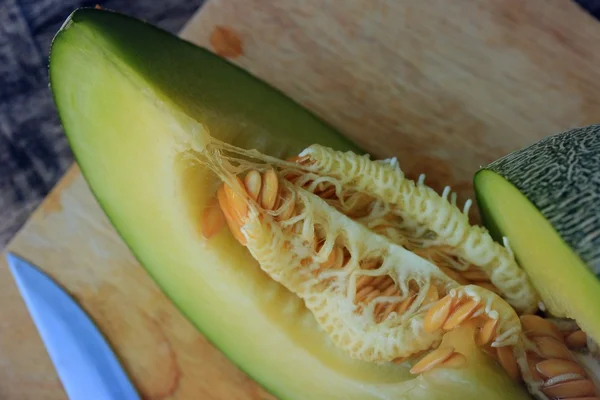 Färsk grön melon — Stockfoto