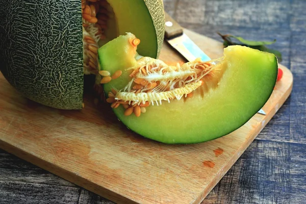 Fresh green melon — Stock Photo, Image