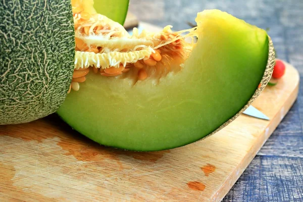 Färsk grön melon — Stockfoto