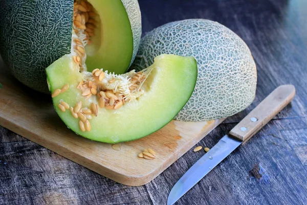 Fresh green melon — Stock Photo, Image