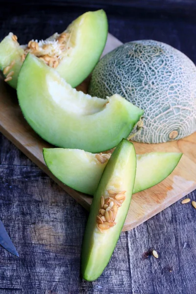 Färsk grön melon — Stockfoto