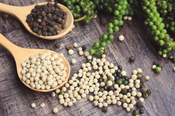 新鮮なピーマンの種と乾燥した穀物 — ストック写真