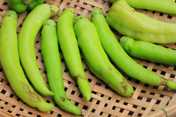 Fresh green bell pepper — Stock Photo, Image