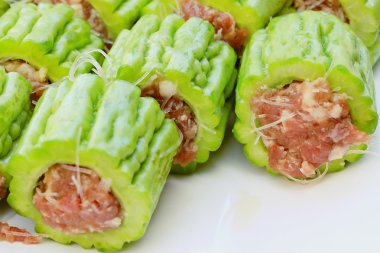 Domuz pirzolası bir kabak - Asya gıda.