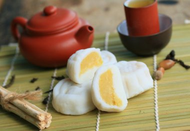 Mochi Japon tatlısı.