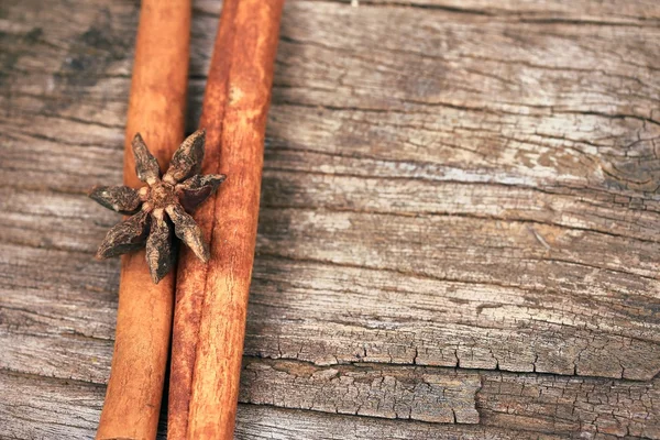 Anís estrellado y canela — Foto de Stock