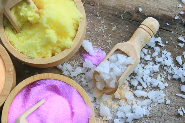 Spa sea salt treatments — Stock Photo, Image