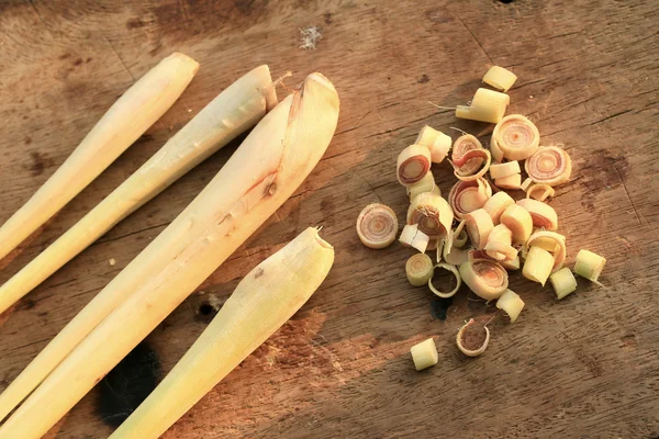 Fresh sliced lemon grass — Stock Photo, Image