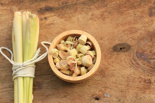 Hierba de limón fresca en rodajas — Foto de Stock