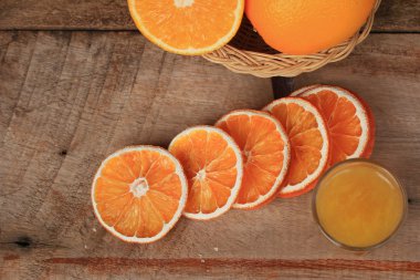 taze portakal suyu ile