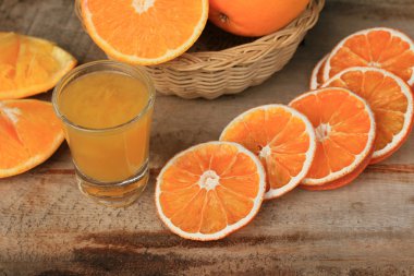 taze portakal suyu ile