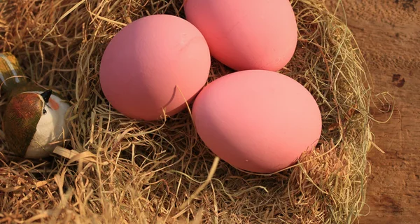 Růžová nakládaná konzervovaná vejce — Stock fotografie
