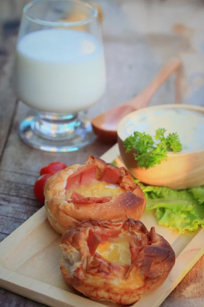 Patatas de sopa con desayuno — Foto de Stock