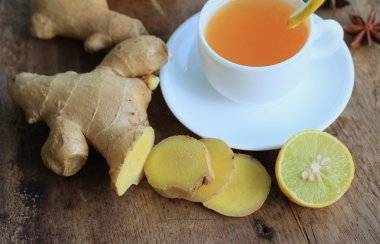 zencefil ile sıcak çay