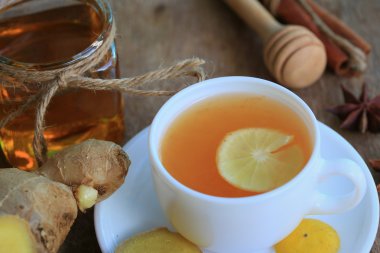 zencefil ile sıcak çay