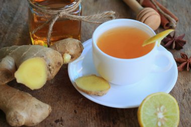 zencefil ile sıcak çay