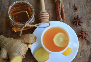 zencefil ile sıcak çay