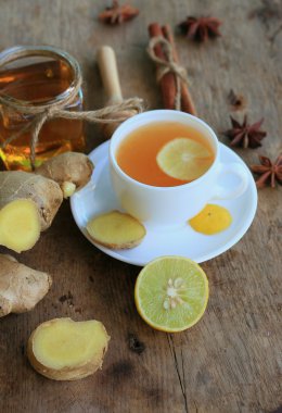 zencefil ile sıcak çay