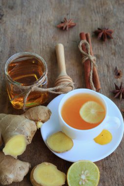 zencefil ile sıcak çay