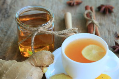 zencefil ile sıcak çay