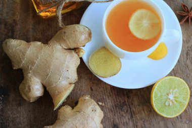 zencefil ile sıcak çay