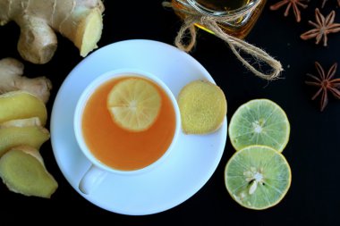 zencefil ile sıcak çay