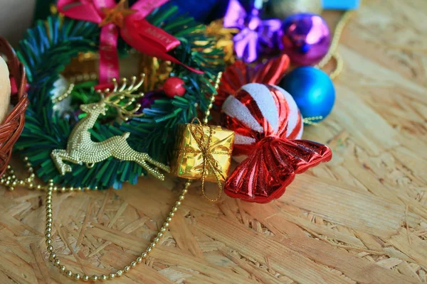 Caja de regalo decorativa de Navidad —  Fotos de Stock