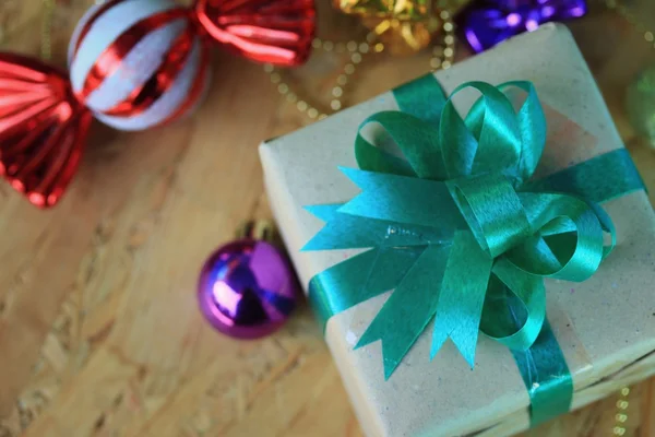 Caja de regalo decorativa de Navidad — Foto de Stock