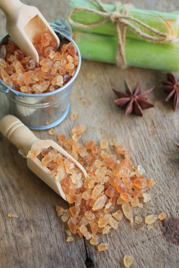 Organik şeker kamışı kahverengi