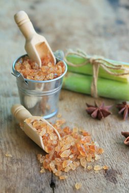 Organik şeker kamışı kahverengi