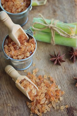 Organik şeker kamışı kahverengi