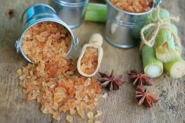 Organik şeker kamışı kahverengi