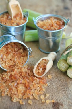 Organik şeker kamışı kahverengi