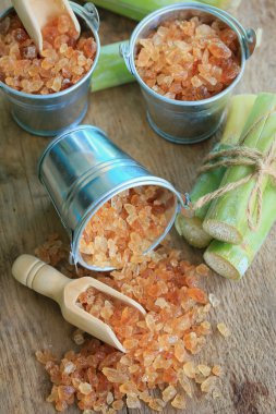 Organik şeker kamışı kahverengi