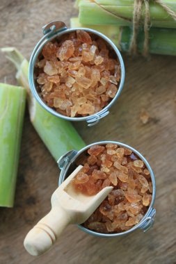 Organik şeker kamışı kahverengi