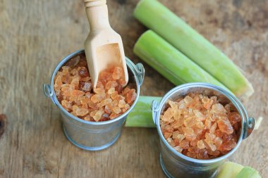 Organik şeker kamışı kahverengi