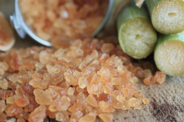 Organik şeker kamışı kahverengi