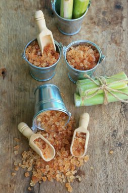 Organik şeker kamışı kahverengi