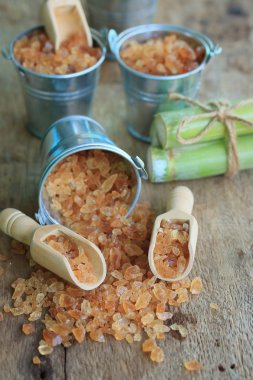 Organik şeker kamışı kahverengi