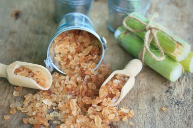 Organik şeker kamışı kahverengi