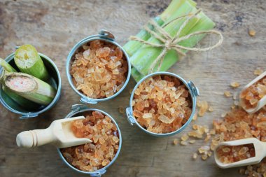 Organik şeker kamışı kahverengi