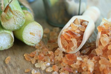 Organik şeker kamışı kahverengi