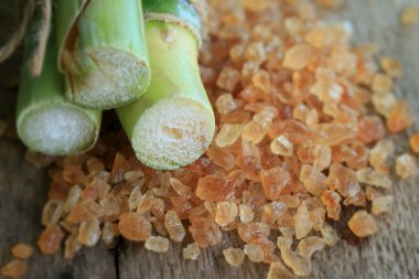 Organik şeker kamışı kahverengi