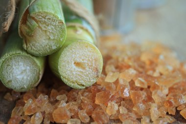 Organik şeker kamışı kahverengi