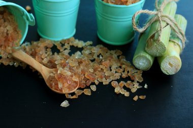 Organik şeker kamışı kahverengi