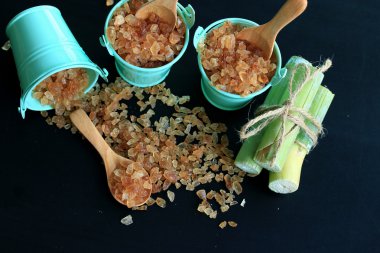 Organik şeker kamışı kahverengi