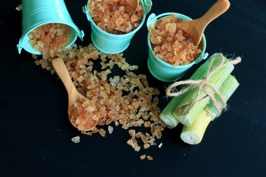 Organik şeker kamışı kahverengi