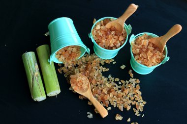 Organik şeker kamışı kahverengi