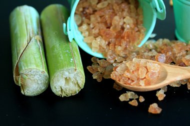 Organik şeker kamışı kahverengi