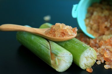 Organik şeker kamışı kahverengi